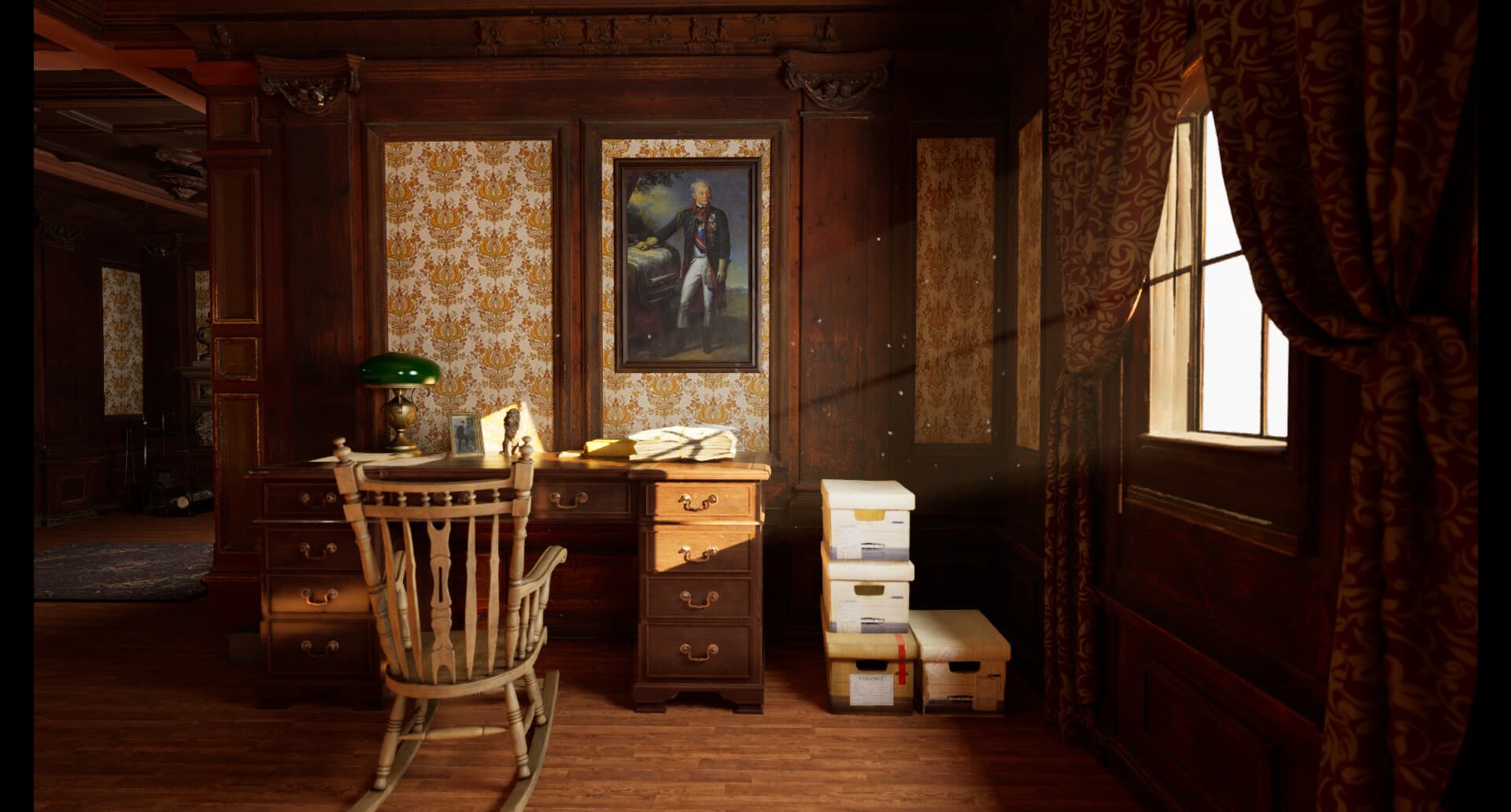 Entorno interior creado en Unreal Engine